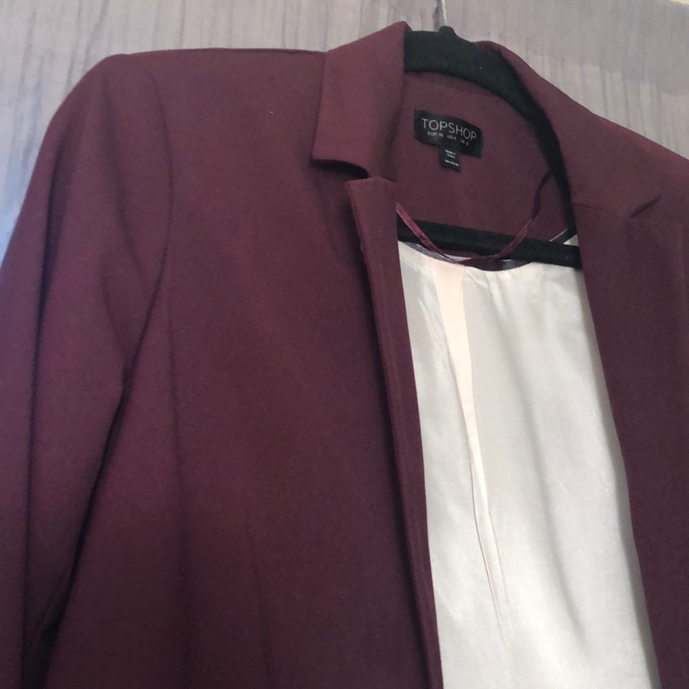 Top Shop Maroon Blazer